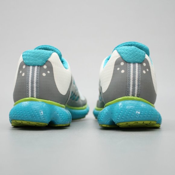 Under Armour Ladies 6.5 Micro G Gray White 4D Foam Running Sneakers 1236543-100 - Picture 3 of 12